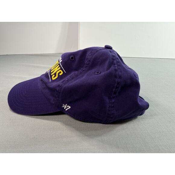 Los Angeles Lakers 2020 NBA Champions Hat Purple ’47 Brand Adjustable Cap - Picture 3 of 6